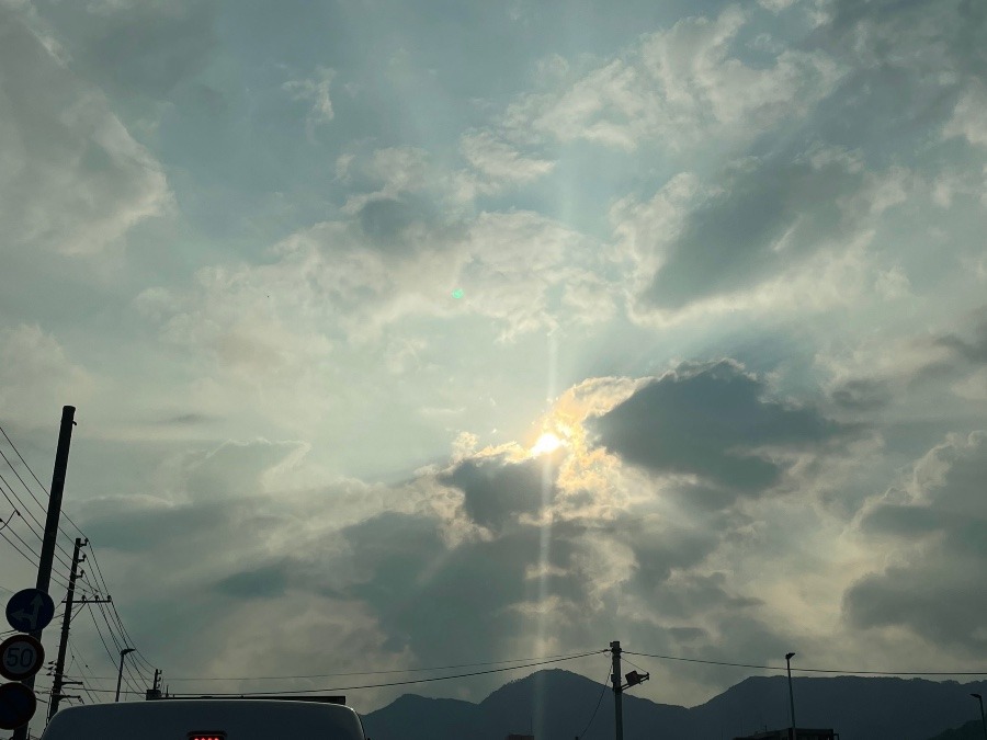 今日の広島の空😁