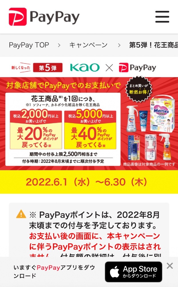 Kao花王 × PayPay祭り