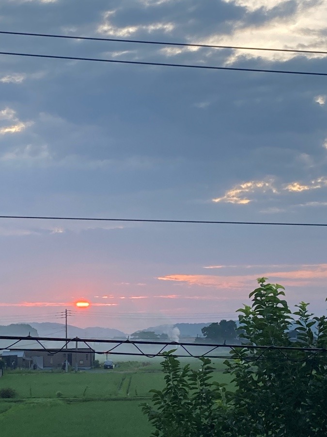 今朝5時30分頃の空