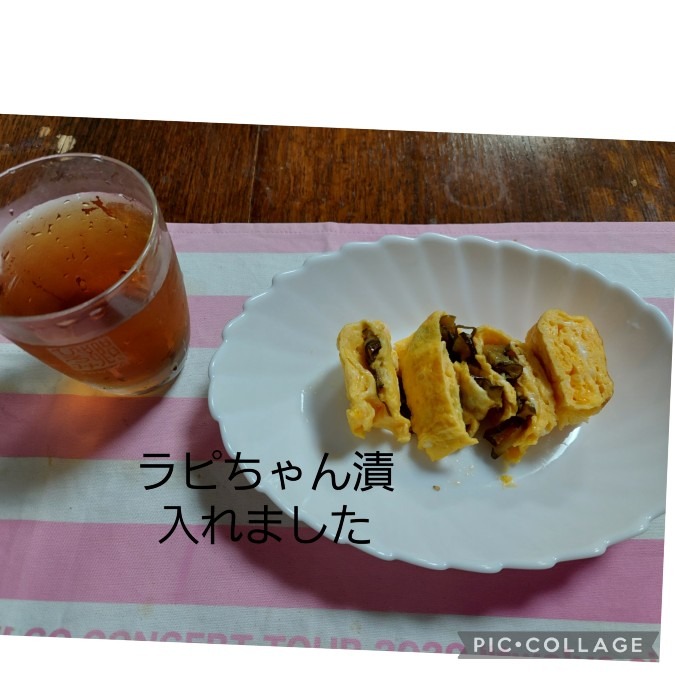 卵焼き崩れちゃった(笑)