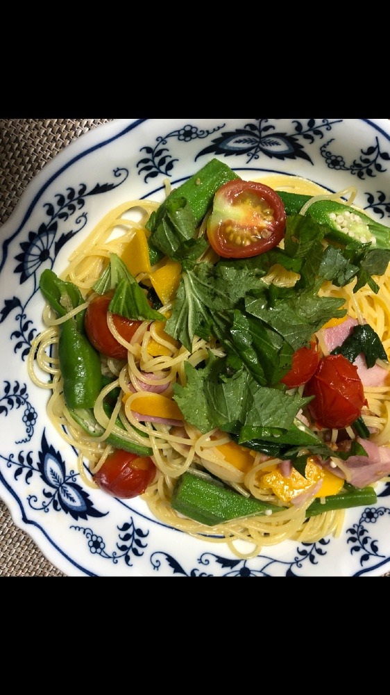 夏野菜のパスタ