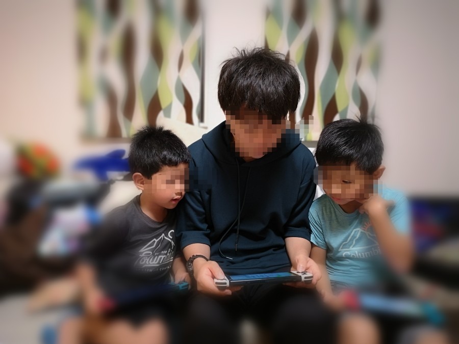 息子と孫たち❤️