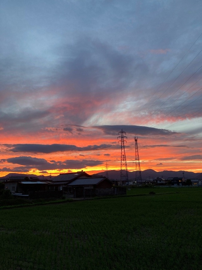 20時前の西の空