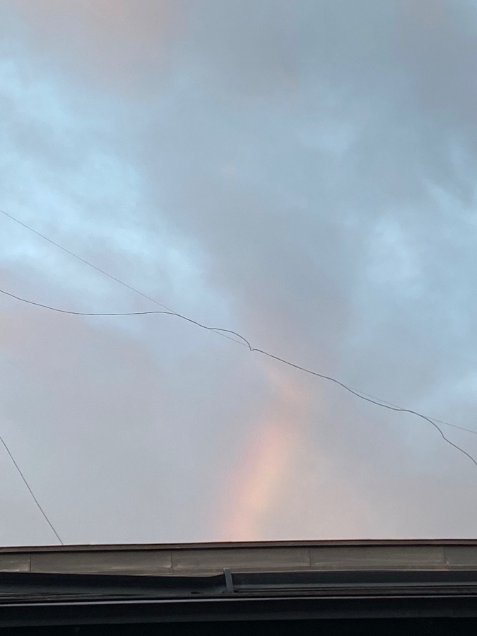 この日２本目、雨上がりの虹🌈