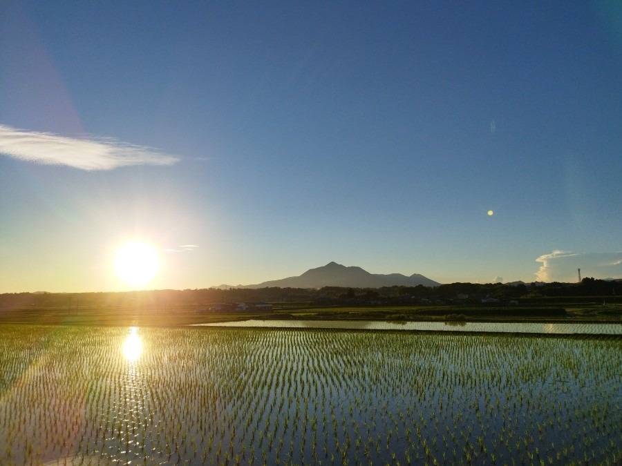 都城市（2022/7/1）今日の夕日も綺麗です🤗 ⤴️