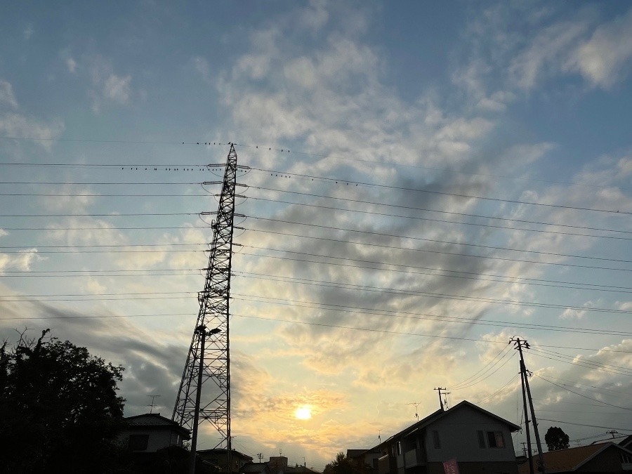 昨日の夕焼け空