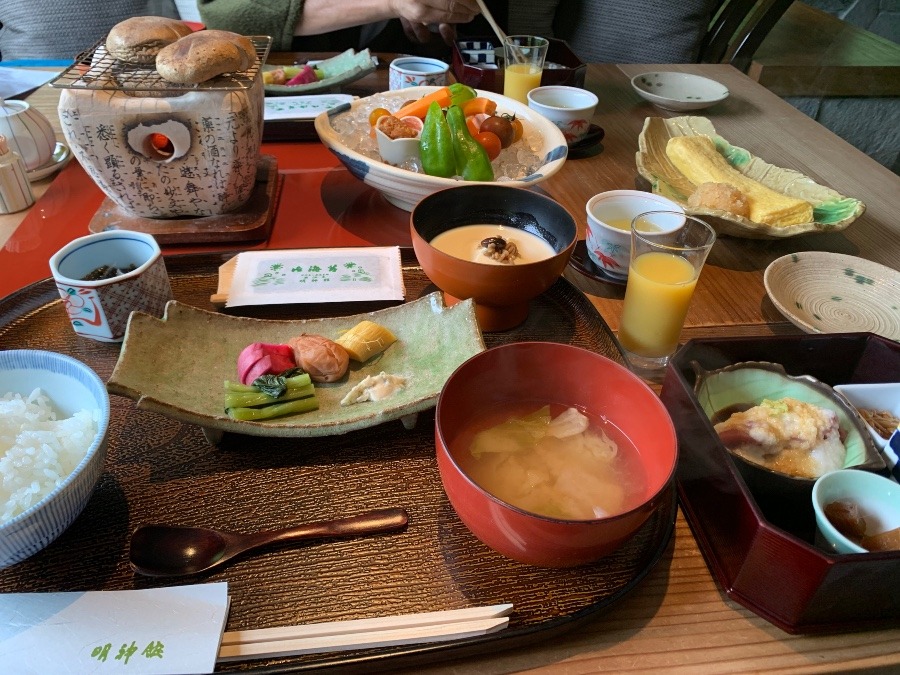 扉温泉　明神館　朝食（和食）