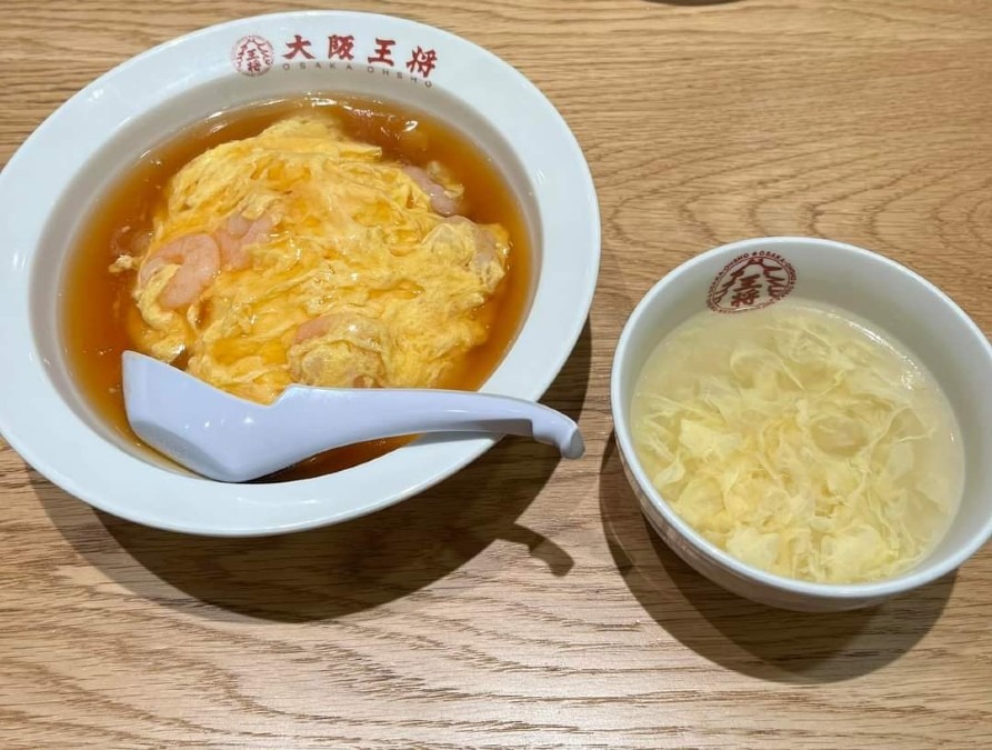 天津飯定食 大阪王将