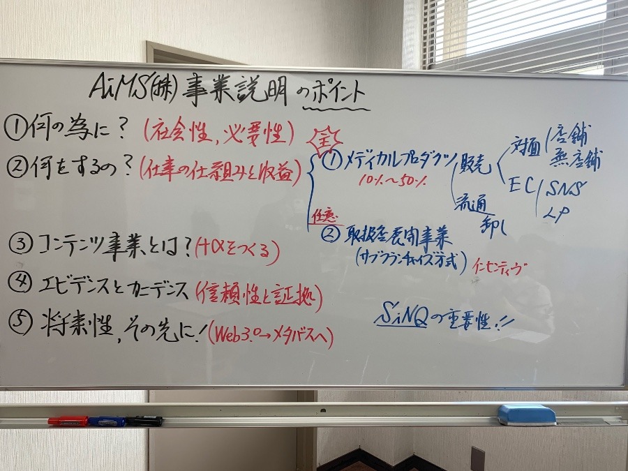 仙台ViOFACTOR販売代理店説明会 板書(藤重)