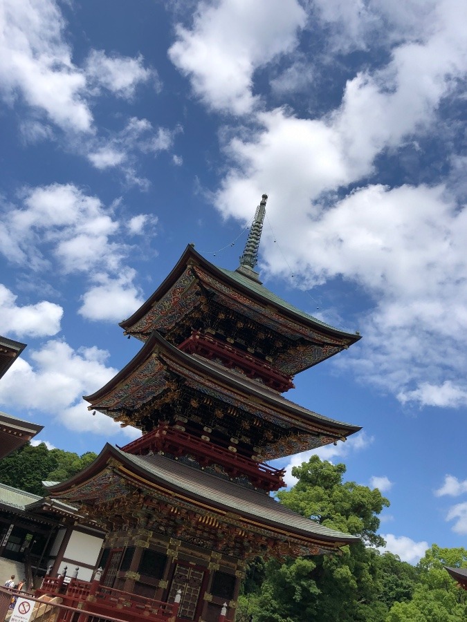 新勝寺、三重塔