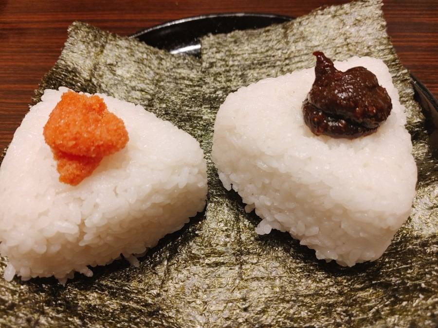 明太子&豚·味噌おにぎり🍙🍴😁