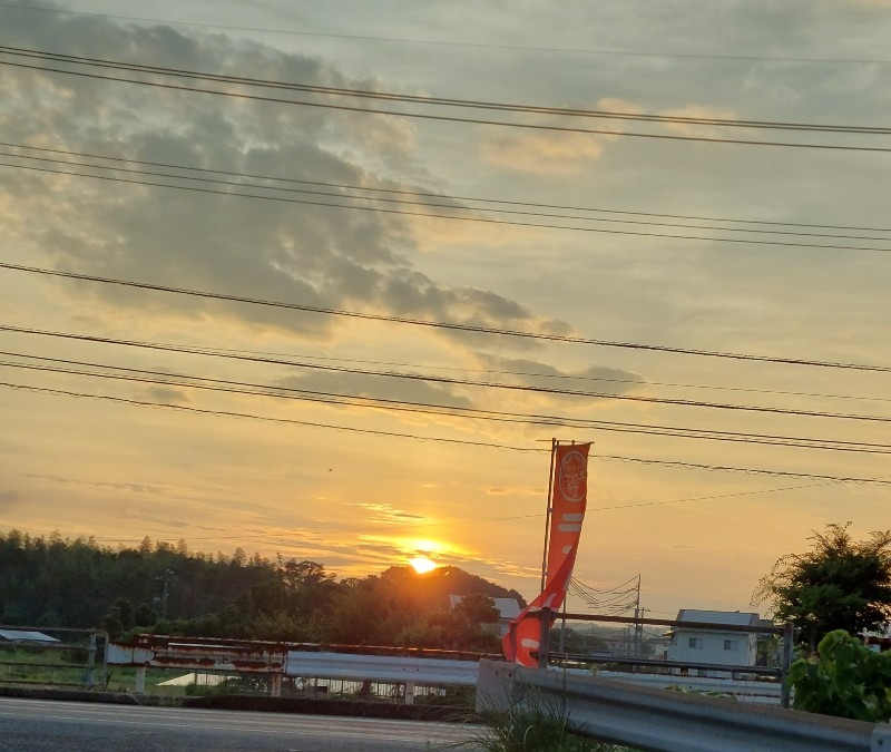 久しぶりの夕焼け