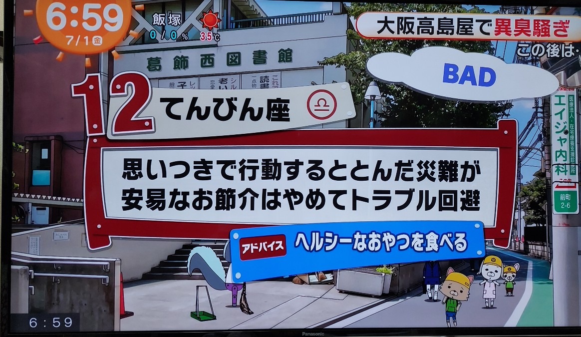 7/1今日の運勢12位てんびん座♎