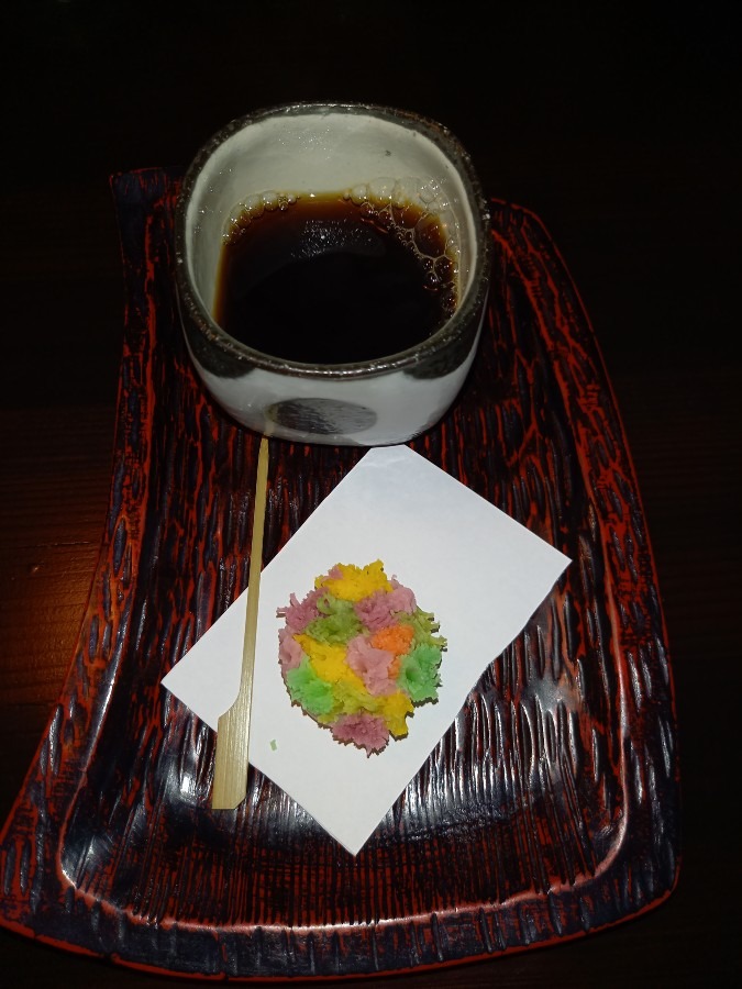 和菓子とコーヒー