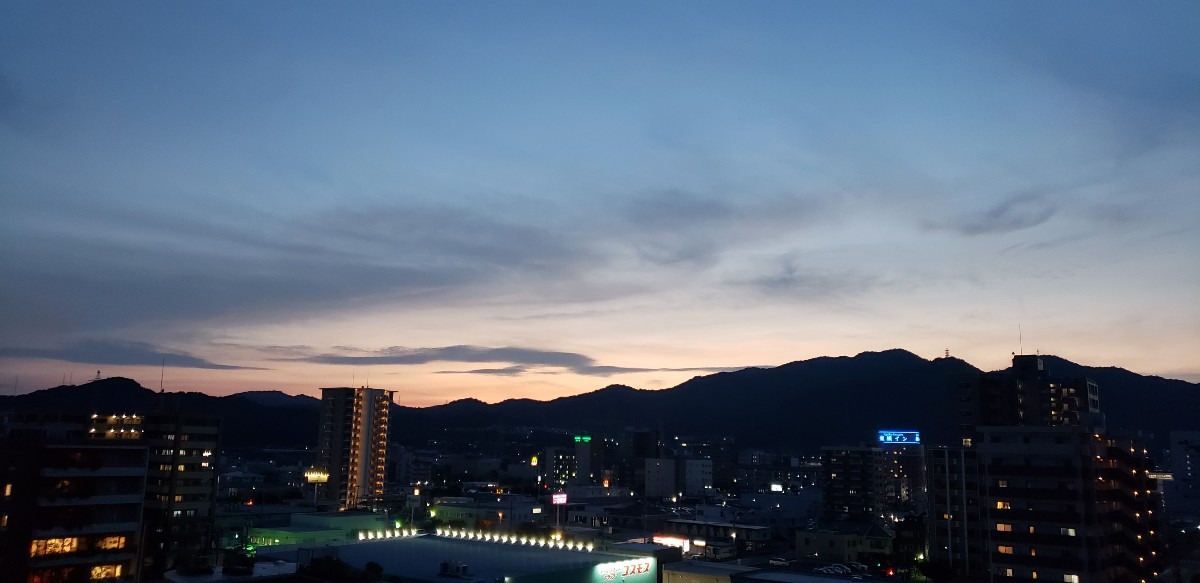 お疲れ様の空☁️