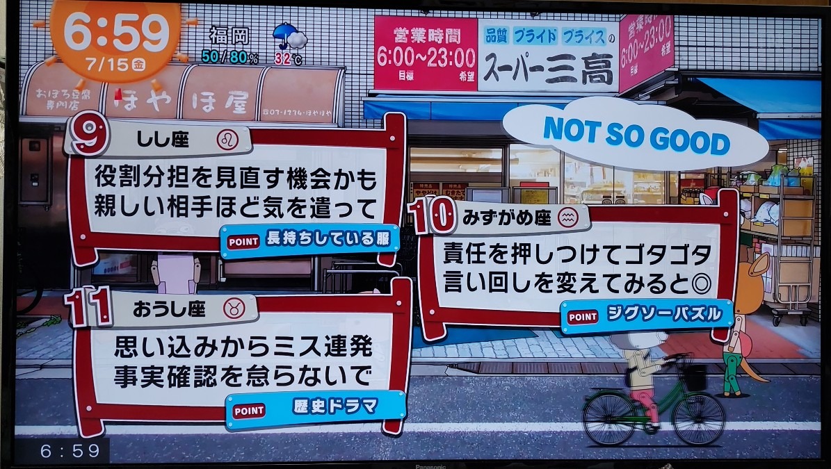 7/15今日の運勢9~11位