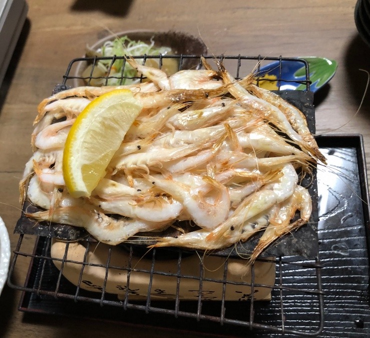 白エビの昆布焼き