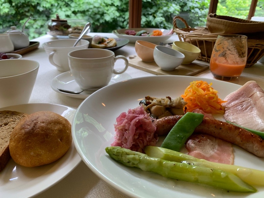 扉温泉　明神館の朝食（洋食）