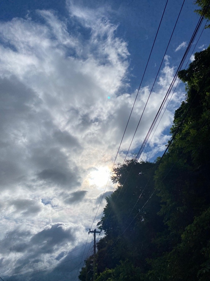 朝の太陽☀️☁️