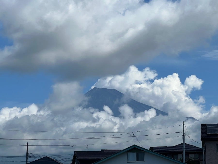 今朝の富士山❣️