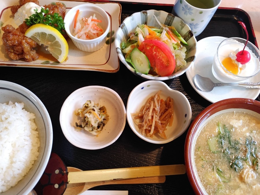 冷や汁&チキン南蛮🍴😊