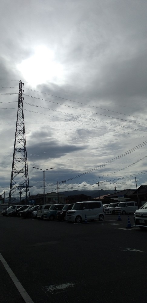 16時頃のそら　雲の中の太陽