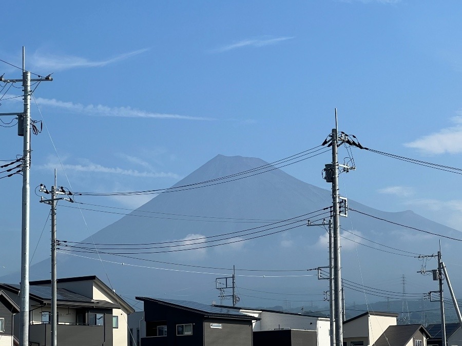 今朝の富士山