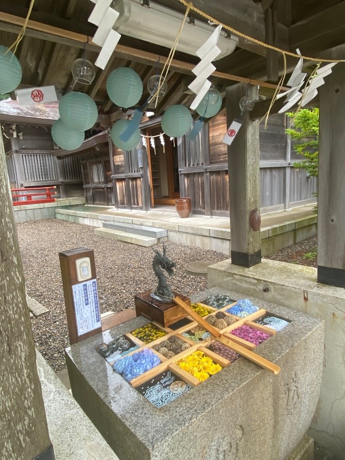 根室市　金刀比羅神社　手水舎