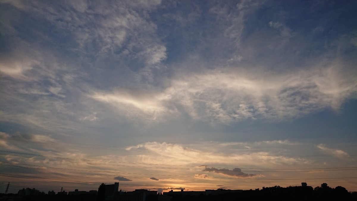 夕方の空もいいね〜🔯