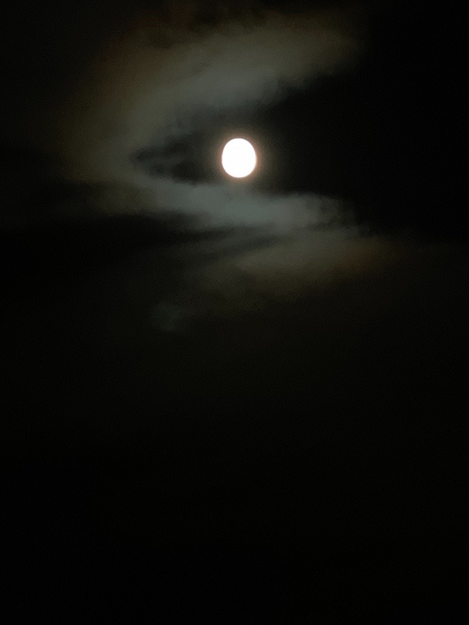 8月１２日   満月の夜🌕☁️