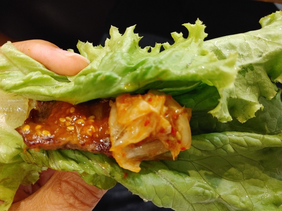 カルビ・サンチェ巻き🍴😁