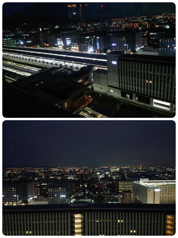 京都駅からの夜景