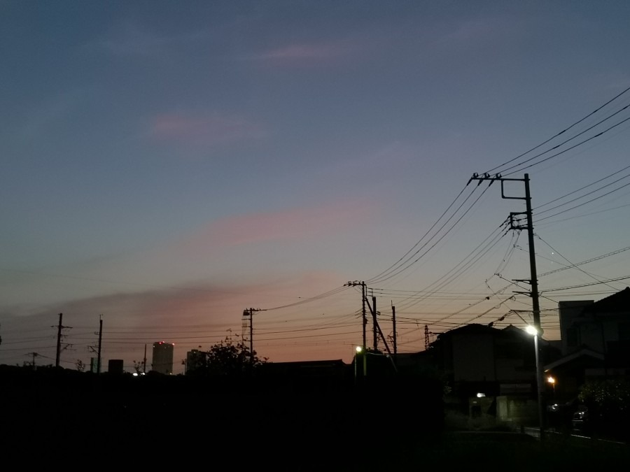 8月10日　午前4時20分黒鐘公園　東の空✨