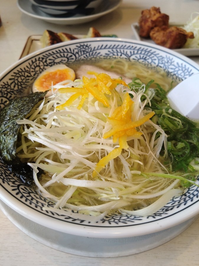 柚子ねぎ塩ラーメン✨️