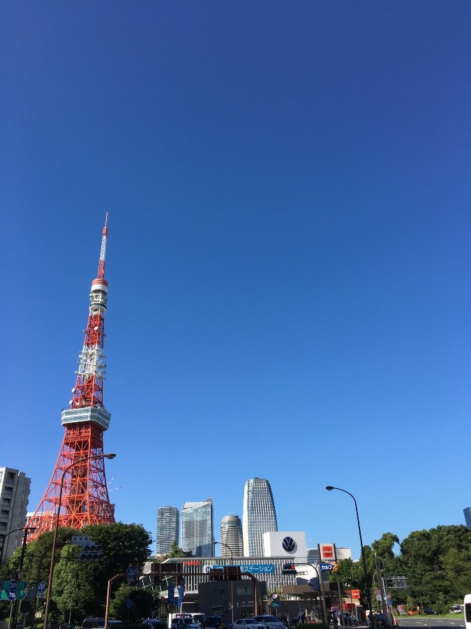 青空と東京タワー