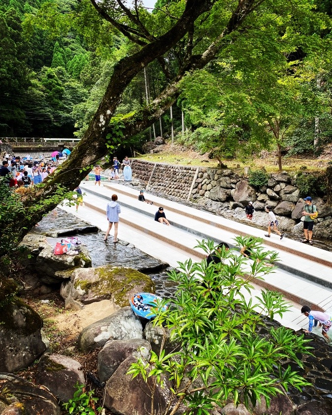 小野川自然プールで涼を！