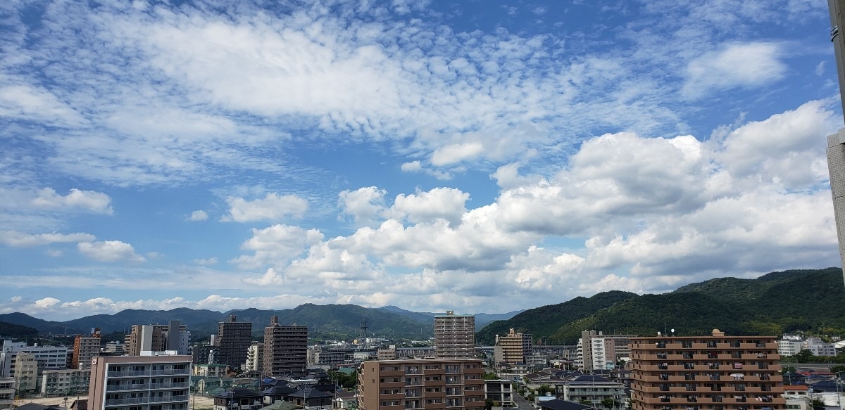 今の気持ちのいい空☁️