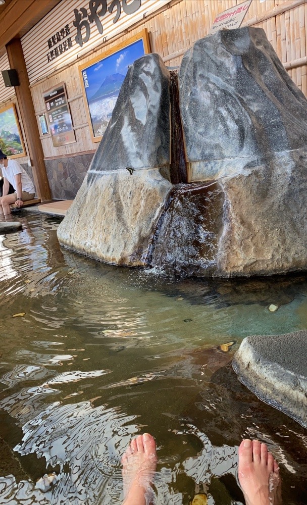 鹿児島空港の足湯♨️