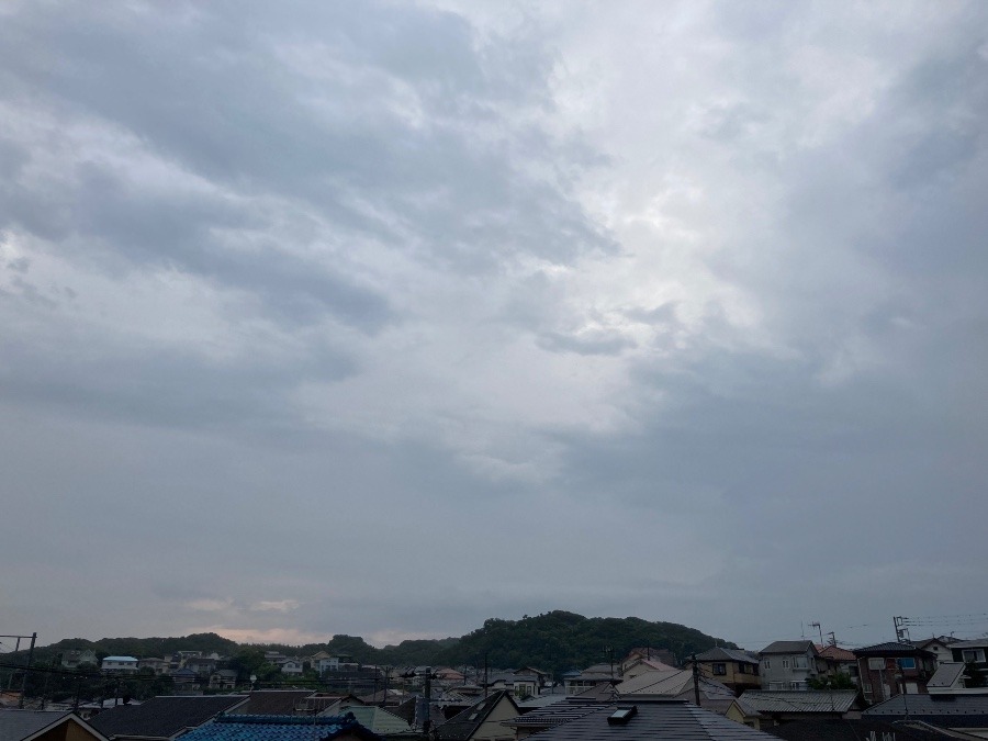 台風、通過…。