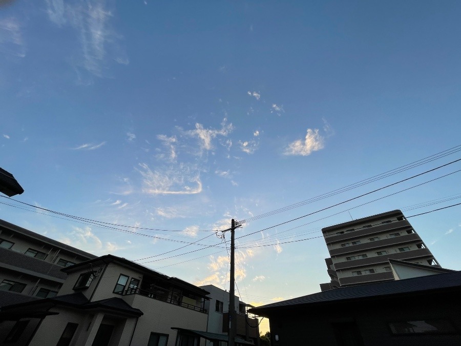 日の出時刻の空❣️