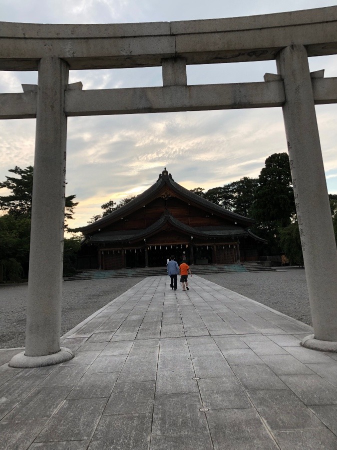 護国神社参拝