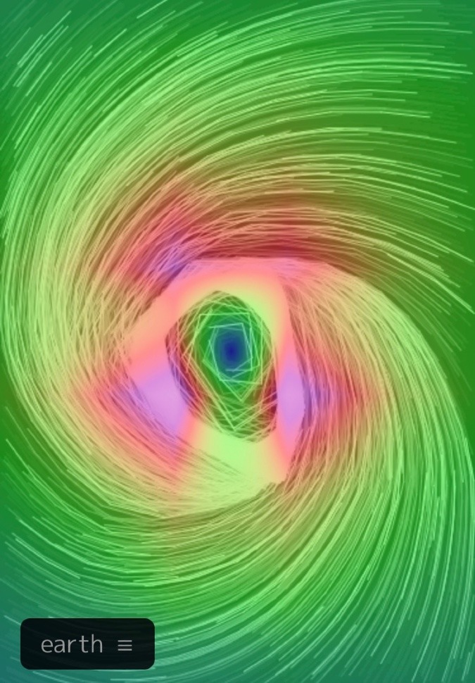 台風を拡大してみた❗️