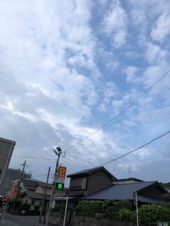 8月26日　午前7時30分の空