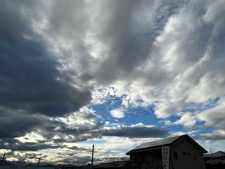 台風一過と雲