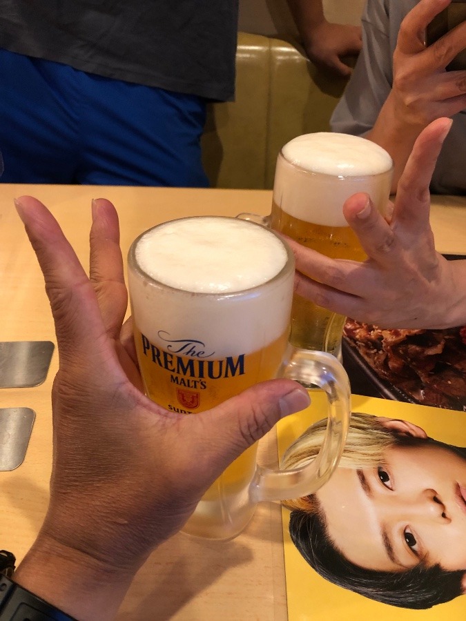 初ピース乾杯！