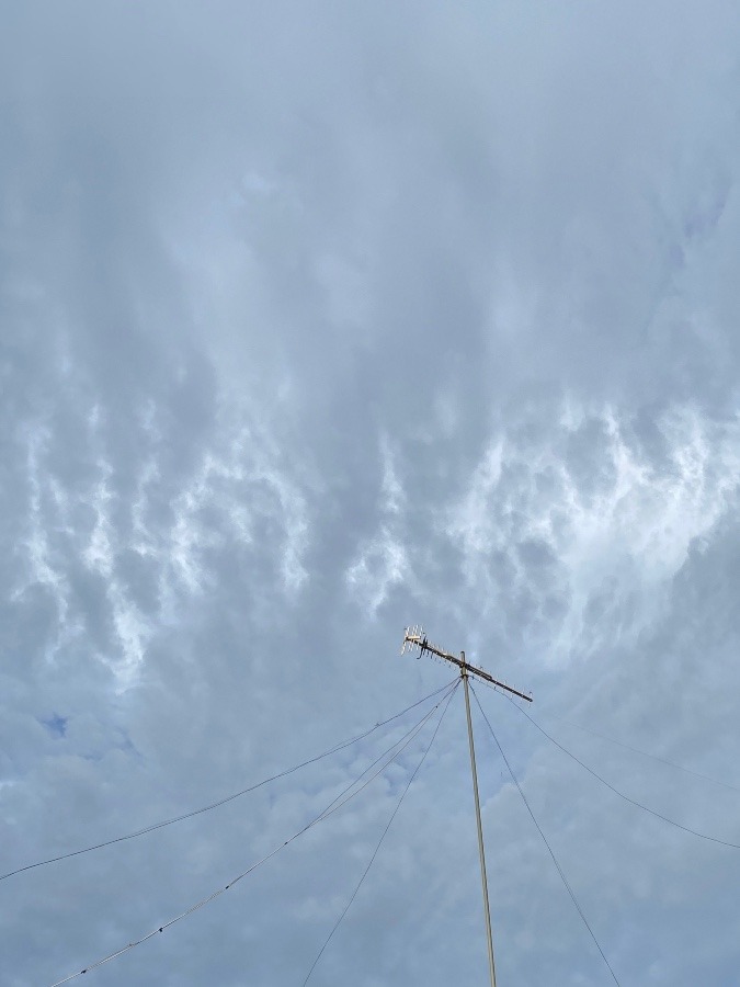 自宅前の夕方の雲☁️☁️☁️