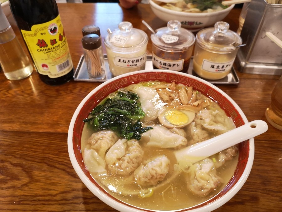 久々の、ワンタン麺の麺なし❤️