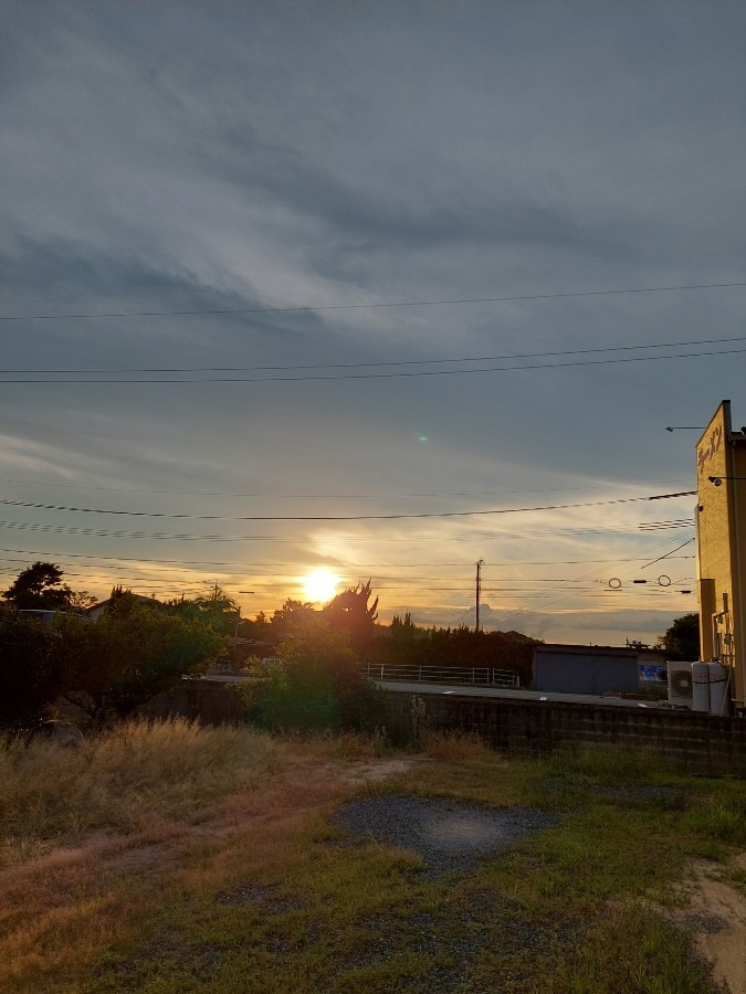 8/9今日の夕日