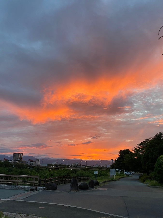 激しい夕焼け🌇🌇🌇