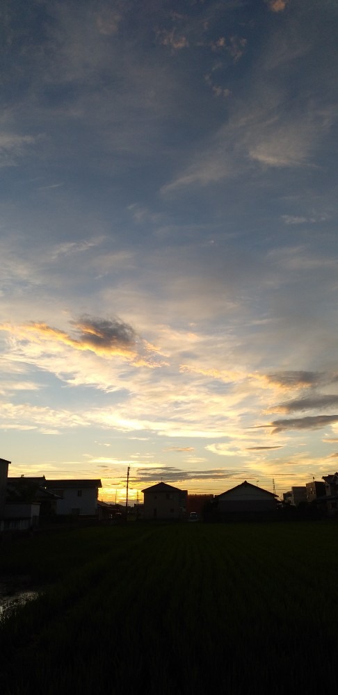 日の出前の風景